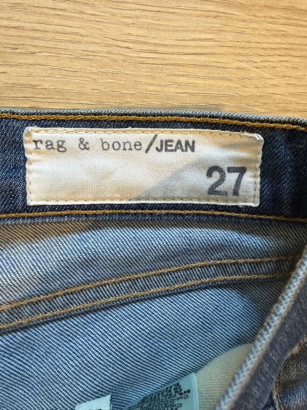 Rag & Bone Women's Dre Low-Rise Slim Boyfriend Jeans Size 27 Medium Dark Wash - Picture 11 of 12